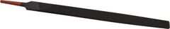 Simonds File - 12" Long, Smooth Cut, Flat American-Pattern File - Double Cut, 9/32" Overall Thickness, Tang - First Tool & Supply