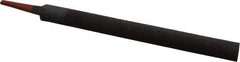 Simonds File - 8" Long, Smooth Cut, Half Round American-Pattern File - Double Cut, 7/32" Overall Thickness, Tang - First Tool & Supply