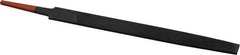 Simonds File - 6" Long, Smooth Cut, Mill American-Pattern File - Single Cut, 19/32" Overall Thickness, Tang - First Tool & Supply