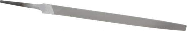 Nicholson - 8" Long, Smooth Cut, Triangle American-Pattern File - Double Cut, Tang - First Tool & Supply