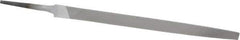 Nicholson - 8" Long, Smooth Cut, Triangle American-Pattern File - Double Cut, Tang - First Tool & Supply