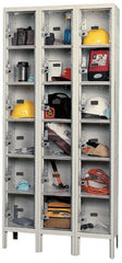 Hallowell - 18 Door, 6 Tier, Safety-View Plus Box Lockers - First Tool & Supply