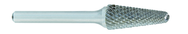 SL-4 -- 1/2 x 1-1/8 LOC x 1/4 Shank x 2 OAL 14 Degree Included Angle Carbide Medium Tough Cut Burr - First Tool & Supply