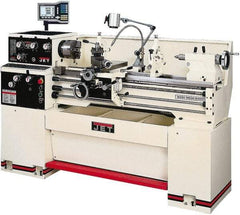 Jet - 14" Swing, 36-7/8" Between Centers, 230 Volt, Single Phase Bench Lathe - 2 hp, 70 to 1,900 RPM Spindle Speed, 2" Spindle Bore Diam, 76-13/32" OAL x 29-29/32" OAH x 59-13/16" Overall Depth - First Tool & Supply