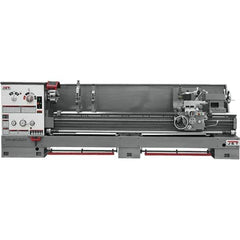 Jet - 26" Swing, 120" Between Centers, 230 Volt, Triple Phase Engine Lathe - 6MT Taper, 10 hp, 40 to 1,800 RPM, 4-1/8" Bore Diam, 43" Deep x 57" High x 178" Long - First Tool & Supply