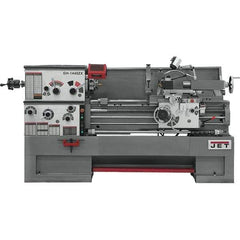 Jet - 14" Swing, 40" Between Centers, 230 Volt, Triple Phase Engine Lathe - 7MT Taper, 7-1/2 hp, 42 to 1,800 RPM, 3-1/8" Bore Diam, 40" Deep x 47" High x 97-1/2" Long - First Tool & Supply