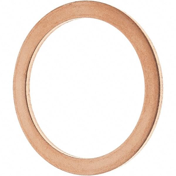 Value Collection - 7/8 SAE, 1" ID x 1-1/4" OD Oil Drain Plug Gasket - 1/16" Thick, Copper - First Tool & Supply