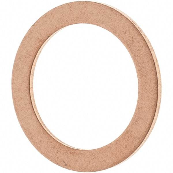 Value Collection - 1/2 SAE, 33/64" ID x 45/64" OD Oil Drain Plug Gasket - 1/32" Thick, Copper - First Tool & Supply