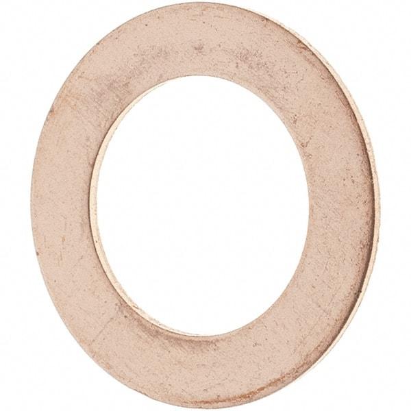 Value Collection - 1/2 SAE, 33/64" ID x 13/16" OD Oil Drain Plug Gasket - 1/32" Thick, Copper - First Tool & Supply