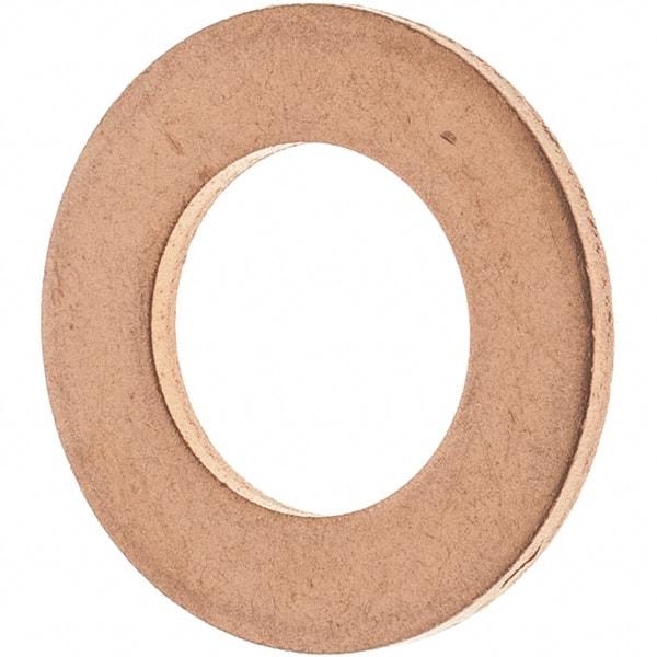 Value Collection - 7/16 SAE, 15/32" ID x 13/16" OD Oil Drain Plug Gasket - 1/16" Thick, Copper - First Tool & Supply