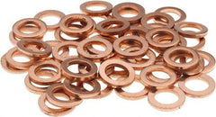 Value Collection - 5/16 SAE, 21/64" ID x 1/2" OD Oil Drain Plug Gasket - 1/16" Thick, Copper - First Tool & Supply