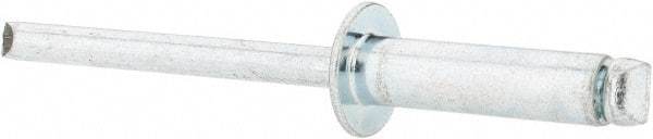 Value Collection - Size 68 Dome Head Steel Open End Blind Rivet - Steel Mandrel, 0.376" to 1/2" Grip, 3/8" Head Diam, 0.192" to 0.196" Hole Diam, 0.7" Length Under Head, 3/16" Body Diam - First Tool & Supply