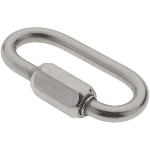 Value Collection - Stainless Steel Quick Link - 1/8" Diameter, 200 Lb Load Limit - First Tool & Supply