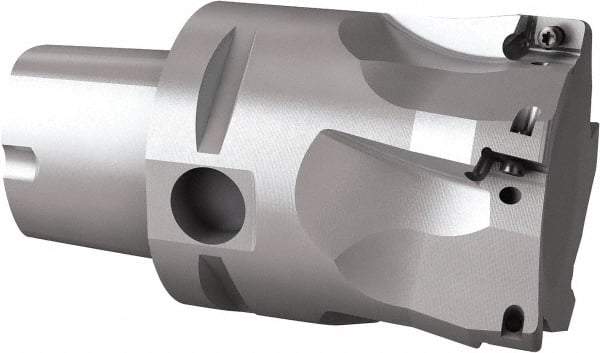 Seco - 54mm Cut Diam, 9mm Max Depth of Cut, 60mm OAL, Indexable Square Shoulder End Mill - Multiple Insert Styles, C5 Modular Connection, 90° Lead Angle, Through Coolant, Series Turbo 10 - First Tool & Supply