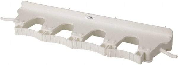 Vikan - 22 Lb Capacity, 3-5/32" Projection, Polypropylene/Rubber Wall Strip Organizer - 15-1/2" OAL - First Tool & Supply