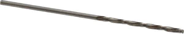 Chicago-Latrobe - #55 118° High Speed Steel Jobber Drill - Bright Finish, Left Hand Cut, Spiral Flute, Straight Shank, 1-7/8" OAL, Standard Point - First Tool & Supply