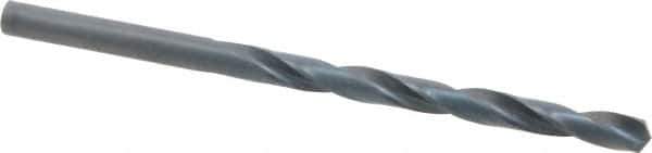 Chicago-Latrobe - #4 135° High Speed Steel Jobber Drill - Oxide Finish, Right Hand Cut, Spiral Flute, Straight Shank, 3-3/4" OAL, Split Point - First Tool & Supply