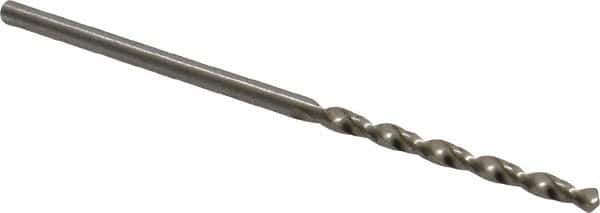 Chicago-Latrobe - #48 118° High Speed Steel Jobber Drill - Bright Finish, Right Hand Cut, Spiral Flute, Straight Shank, 2" OAL, Standard Point - First Tool & Supply