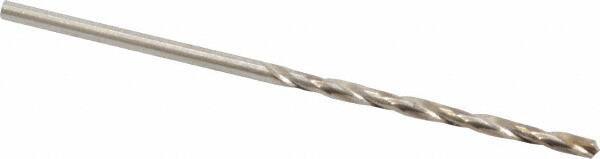 Chicago-Latrobe - #53 118° High Speed Steel Jobber Drill - Bright Finish, Right Hand Cut, Spiral Flute, Straight Shank, 1-7/8" OAL, Standard Point - First Tool & Supply