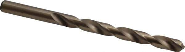 Chicago-Latrobe - 0.323" 135° Cobalt Jobber Drill - Oxide/Gold Finish, Right Hand Cut, Spiral Flute, Straight Shank, 4-5/8" OAL, Split Point - First Tool & Supply