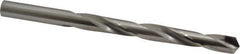 CJT - Letter R 118° Carbide-Tipped Jobber Drill - Bright Finish, Right Hand Cut, Spiral Flute, Straight Shank, 4-3/4" OAL, Standard Point - First Tool & Supply