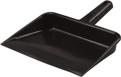 Vikan - 12" Wide Handheld Dustpan - Plastic Body, 5-5/8" Handle, Black - First Tool & Supply