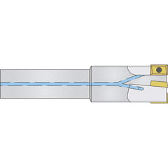 Micro 100 - Indexable Square-Shoulder End Mills; Cutting Diameter (Decimal Inch): 0.6250 ; Cutting Diameter (Inch): 5/8 ; Shank Type: Straight ; Shank Diameter (Inch): 1/2 ; Overall Length/Projection (Decimal Inch): 3.0000 ; Series: APKT - Exact Industrial Supply