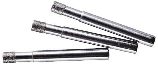 Made in USA - 1/8" Head Thickness CBN Grinding Pin - 1/8" Shank Diam x 1-1/4" Shank Length, Coarse Grade - First Tool & Supply