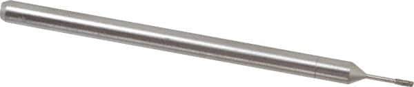 Made in USA - 3/32" Head Thickness Diamond (Abrasive) Grinding Pin - 1/8" Shank Diam x 2" Shank Length, Coarse Grade - First Tool & Supply