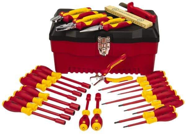 Wiha - 25 Piece Insulated Hand Tool Set - Comes in Molded Case - First Tool & Supply