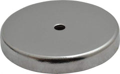 Mag-Mate - 2.03" Diam, 5/16" Cup Height, 5/16" Overall Height, 47.5 Lb Average Pull Force, 47.5 Lb Max Pull Force, Neodymium Rare Earth Cup Magnet - Through Hole Style, 3/16" Cup ID, 7/16" Magnet ID, Galvanized - First Tool & Supply