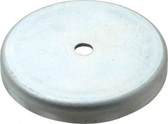 Mag-Mate - 2.63" Diam, 3/8" Cup Height, 3/8" Overall Height, 100 Lb Average Pull Force, 100 Lb Max Pull Force, Neodymium Rare Earth Cup Magnet - Through Hole Style, 9/32" Cup ID, 5/8" Magnet ID, Galvanized - First Tool & Supply