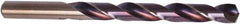 Precision Twist Drill - 23/64" 135° High Speed Steel Jobber Drill - Purple/Bronze Finish, Right Hand Cut, 4-7/8" OAL, Split Point - First Tool & Supply