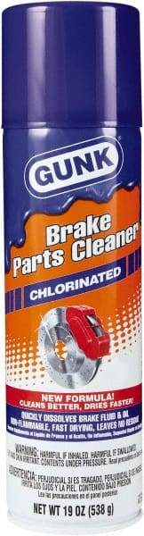 Gunk - Chlorinated Brake Parts Cleaner - 19 oz Aerosol Can - First Tool & Supply