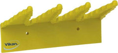 Vikan - 22 Lb, 6-1/2" Wide, 2-1/2" High, Polypropylene, Wall Bracket - 9-1/2" Long, 3 Holders - First Tool & Supply