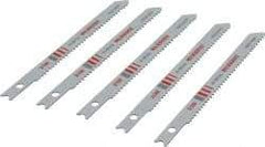 Milwaukee Tool - 3-5/8" Long, 14 Teeth per Inch, Bi-Metal Jig Saw Blade - Toothed Edge, 0.2813" Wide x 0.047" Thick, U-Shank - First Tool & Supply