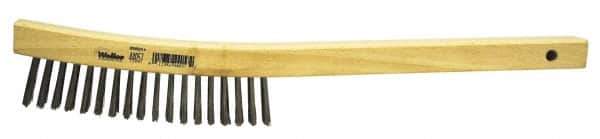 Weiler - Hand Wire/Filament Brushes - Wood Curved Handle - First Tool & Supply