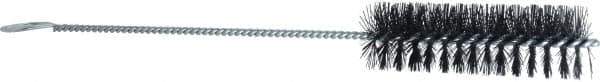 Weiler - 4" Long x 1-1/4" Diam Nylon Tube Brush - Single Spiral, 13" OAL, 0.014" Filament Diam, 5/32" Shank Diam - First Tool & Supply