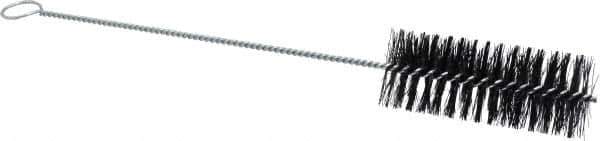 Weiler - 5" Long x 2" Diam Nylon Tube Brush - Single Spiral, 16-3/4" OAL, 0.014" Filament Diam, 3/16" Shank Diam - First Tool & Supply