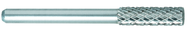 SF-53 -- 5mm x 12mm LOC x 6mm Shank x 50mm OAL 10 Degree Inverted Angle Carbide Medium Tough Cut Burr - First Tool & Supply