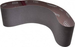 Norton - 4" Wide x 36" OAL, 240 Grit, Aluminum Oxide Abrasive Belt - Aluminum Oxide, Very Fine, Coated, Series R228 - First Tool & Supply