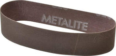 Norton - 1" Wide x 12" OAL, 320 Grit, Aluminum Oxide Abrasive Belt - Aluminum Oxide, Extra Fine, Coated, Series R228 - First Tool & Supply