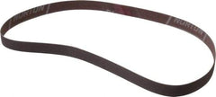 Norton - 1/2" Wide x 24" OAL, 240 Grit, Aluminum Oxide Abrasive Belt - Aluminum Oxide, Very Fine, Coated, Series R228 - First Tool & Supply