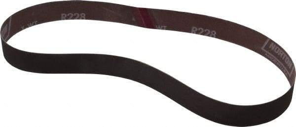 Norton - 1" Wide x 30" OAL, 320 Grit, Aluminum Oxide Abrasive Belt - Aluminum Oxide, Extra Fine, Coated, Series R228 - First Tool & Supply