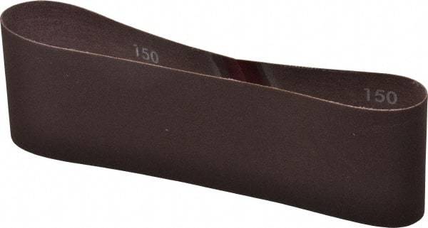 Norton - 3" Wide x 21" OAL, 150 Grit, Aluminum Oxide Abrasive Belt - Aluminum Oxide, Very Fine, Coated, Series R228 - First Tool & Supply