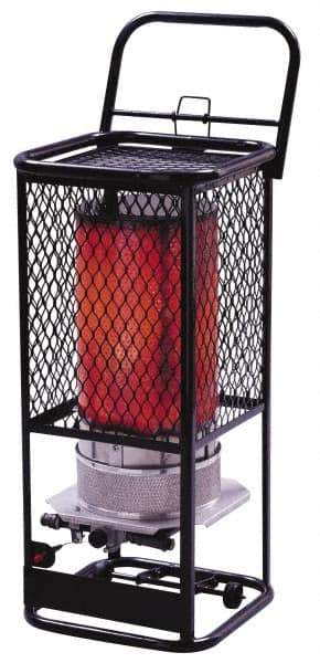 Heatstar - 125,000 BTU, Portable Propane Radiant Heater - 100 Lb Fuel Capacity, 16-1/4" Long x 16-1/4" Wide x 35" High - First Tool & Supply