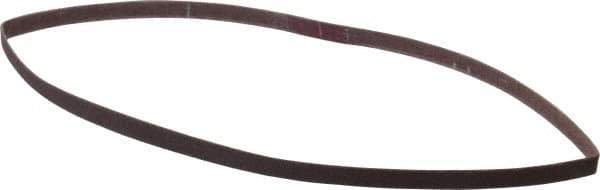 Norton - 1/4" Wide x 18" OAL, 180 Grit, Aluminum Oxide Abrasive Belt - Aluminum Oxide, Very Fine, Coated, Series R228 - First Tool & Supply