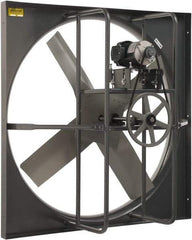 Americraft - 36" Blade, Belt Drive, 1 hp, 13,174 CFM, TEFC Exhaust Fan - 42-1/2" Opening Height x 42-1/2" Opening Width, 16/8 Amp, 115/230 Volt, 1 Speed, Single Phase - First Tool & Supply