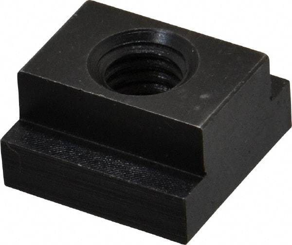 Jergens - 3/8-16 Blind Tapped T Slot Nut - 9/16" Slot Width, 7/8 x 1/4" Base Width x Height, 7/8 x 1/2" OAL x Height - First Tool & Supply