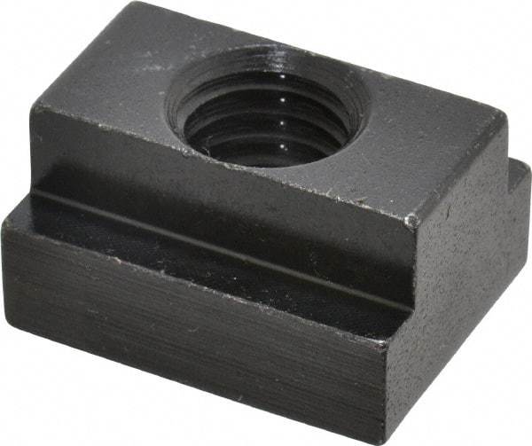 Jergens - 1/2-13 Blind Tapped T Slot Nut - 9/16" Slot Width, 7/8 x 11/32" Base Width x Height, 1-1/8 x 5/8" OAL x Height - First Tool & Supply